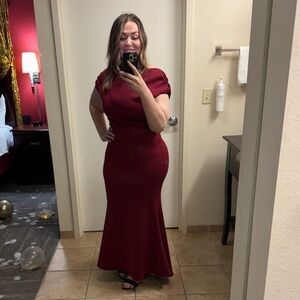 Elegant Red Evening Gown